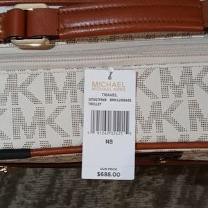 Michael Kors travel Brown luggage trolley